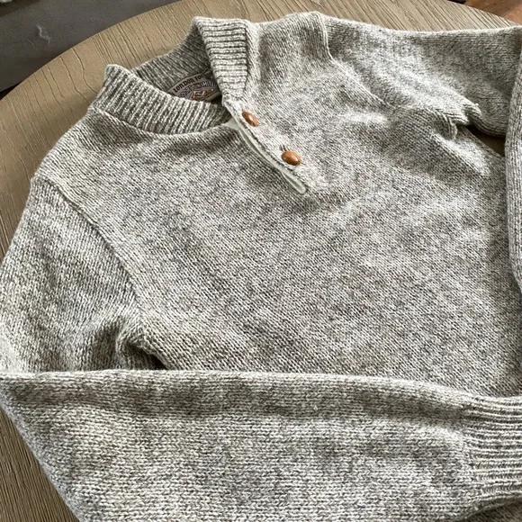 Vintage wool shawl collar sweater - Picture 3 of 6